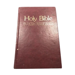 Holy Bible New International Version International Bible Society Red HC GUC - Bild 1 von 8