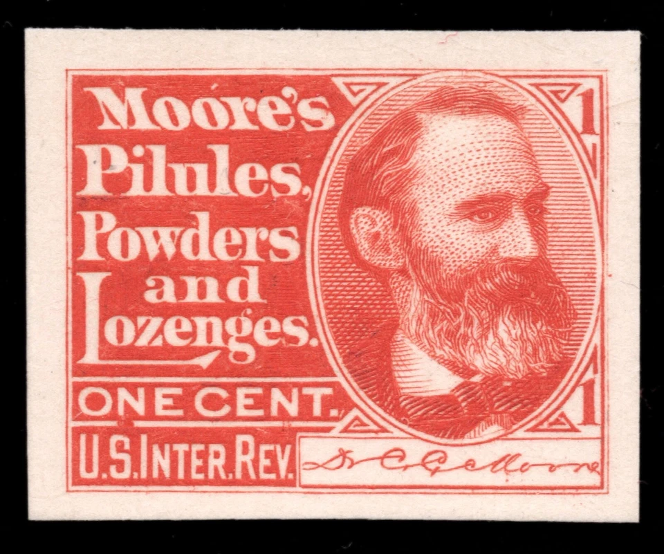 RS-183P3 Vermillion Dr. Moore's "Pilues" India Prueba en Tarjeta, Brillante y Fresco Foto 1 de 1