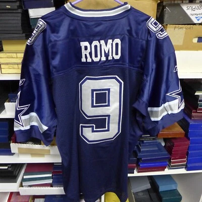 Camiseta Tony Romo NFL Dallas Cowboys Para Hombre 54 Azul #9 Malla Fútbol Reebok - Nueva Con Etiquetas Foto 1 de 4