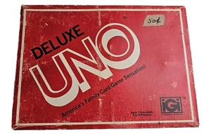 Vintage UNO DELUXE Edition Classic Card Game 1983 Original Hasbro Brandneu - Bild 1 von 4