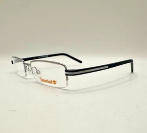 TIMBERLAND Half Rim Eyeglasses Frames 3-3/12 TB 1243 014 Silver / Blue 53-19-145 - Picture 1 of 12