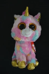 TY BEANIE BOOS FANTASIA L'UNICORNO 6" PELUCHE - Foto 1 di 2