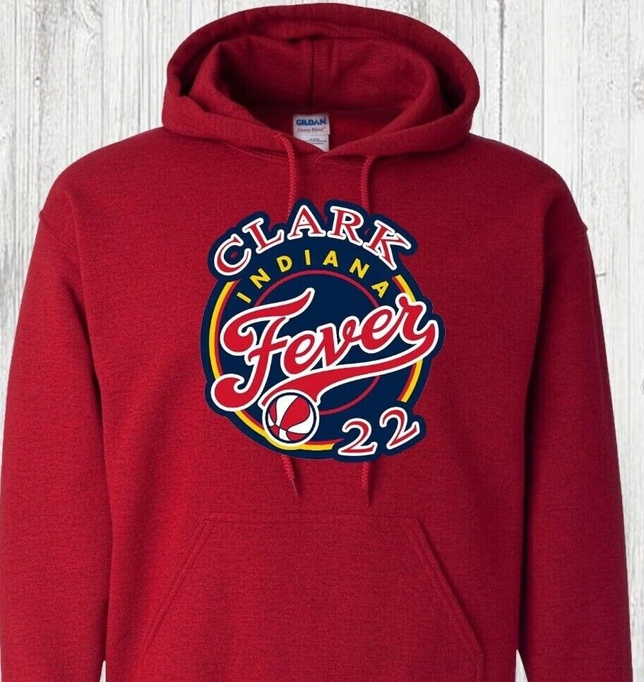 Clark 22 - Indiana Fever - Caitlin Clark - 22 - WNBA - Hoodie - Fast Shipping - Image 1 of 4