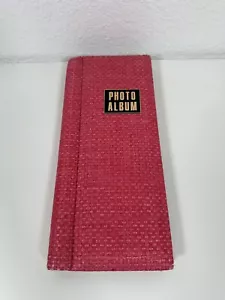 Álbum de fotos MCM rosa vintage cubierta tejida Japón. - Imagen 1 de 7