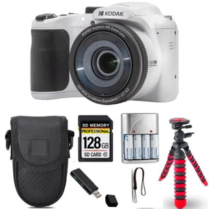 Kodak PIXPRO AZ255 Digitalkamera (weiß) + Spider Stativ + Tasche - 128GB Kit - Bild 1 von 6