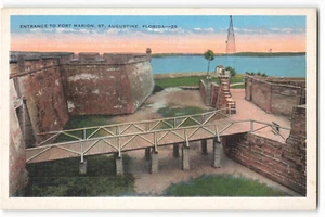 Entrance To Fort Marion, St. Augustine, Florida VTG Postcard SK2. - Picture 1 of 2
