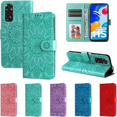 For Xiaomi Redmi Note 11 10 Pro 9s Mi 11T Wallet Card Holder Leather Case Cover - Image 1 of 4