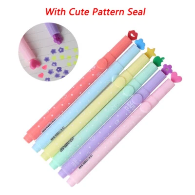 Radierbar Farbe Seal Pen Textmarker Set Aquarell fluoreszierende Marker Gelb - Bild 1 von 4