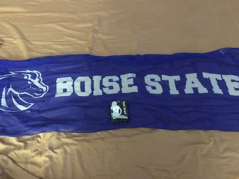 {5} BOISE STATE BRONCOS TEAM SCARF OFFICIALLY LICENSED NCAA MASCOT WEAR APPAREL Cover