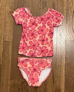 Carter's Just One You Toddler Girl Size 2T Swimsuit Set 2 Piece Pink Floral - Picture 1 of 8