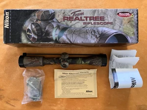 Vintage Nikon 4X32 Rifle Scope New In Box Realtree Camo Nikoplex(Duplex) Rings. - Picture 1 of 24