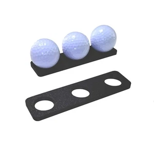 3 Golf Ball Display Stand, Mount, Holder, Trophy, Black, NEW - Picture 1 of 3
