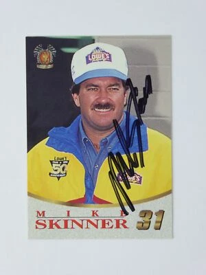 Mike Skinner Signed 1996 Score Board NASCAR Super Truck Driver Autographed Card - Image 1 of 2