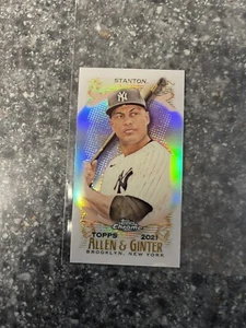 2021 Topps Allen and Ginter Chrome Baseball "Mini Refractor" Parallel Cards - Picture 1 of 2