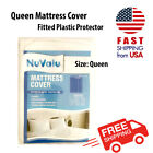 Mattress Cover for Queen Size Fitted Plastic Protector - Pack of 1 - Fast Ship