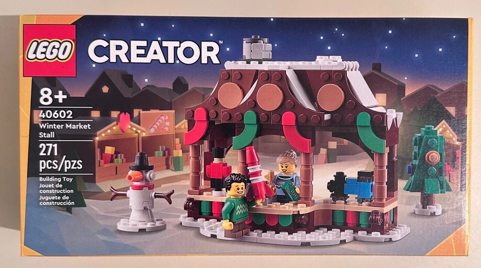 Nuevo en caja Lego 40602 Winter Market Stall Set Kit de construcción 271 piezas Juego de juguetes 8+ Foto 1 de 1