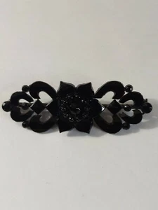 Tschechoslowakei Art Deco Brosche schwarz selten Vintage - Bild 1 von 5