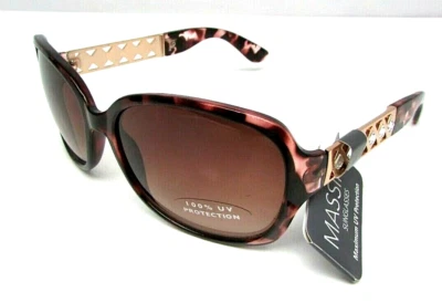 Massini Women's Tortoise Sunglasses 31574MAS205 100% UV Protection Foto 1 de 4