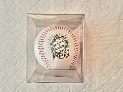 1993 FLORIDA MARLINS INAUGURAL YEAR - COMMEMORATIVE BASEBALL - MINT - Image 1 of 2