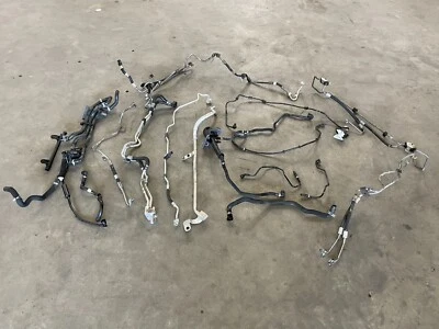 13-15 BMW Alpina B7 F01 F02 AC Condenser Coolant Hose Line Pipe Set 4.4 1457 OEM - Image 1 of 4