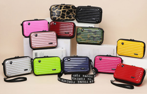 Ladies Handbag Cross Body PC Cosmetic Bag Suitcase  Shoulder Bag Detachable Stra