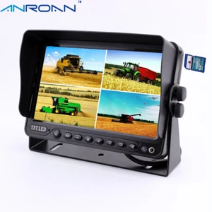 7“ IPS Monitor, Quad Screen, Built-in DVR Recorder, Support 4 cameras input - Picture 1 of 4