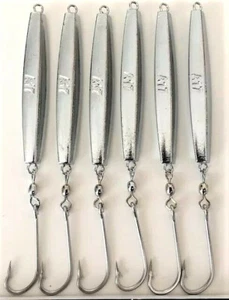 A-17 AVA DIAMOND JIGS 2 OZ. * 6 PCS* JIGGING CASTING TROLLING FISHING - Picture 1 of 2