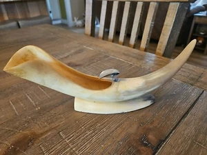 VINTAGE HORN ASHTRAY - Picture 1 of 5