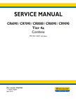 New Holland CR6090 7090 8080 8090 9090 Combine Service Manual 47667943 PDF/USB