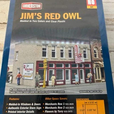 Walthers 933-3472 Jim's Red Owl Kit HO Scale Train - Image 1 of 4