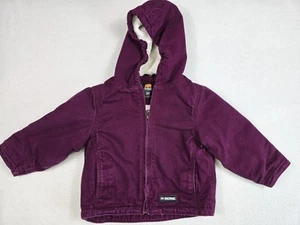 Bern Kinder Kapuzenjacke 3T Pflaume Lila Chore Barn Canvas Mantel Sherpa Futter - Bild 1 von 4