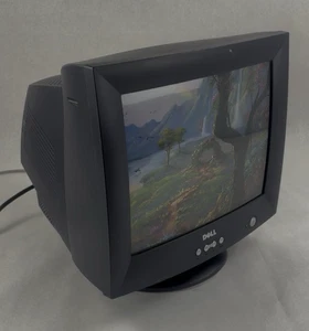 Dell E772c 17" VGA Color CRT Computer Monitor Retro Gaming Grade B Tested - Picture 1 of 8