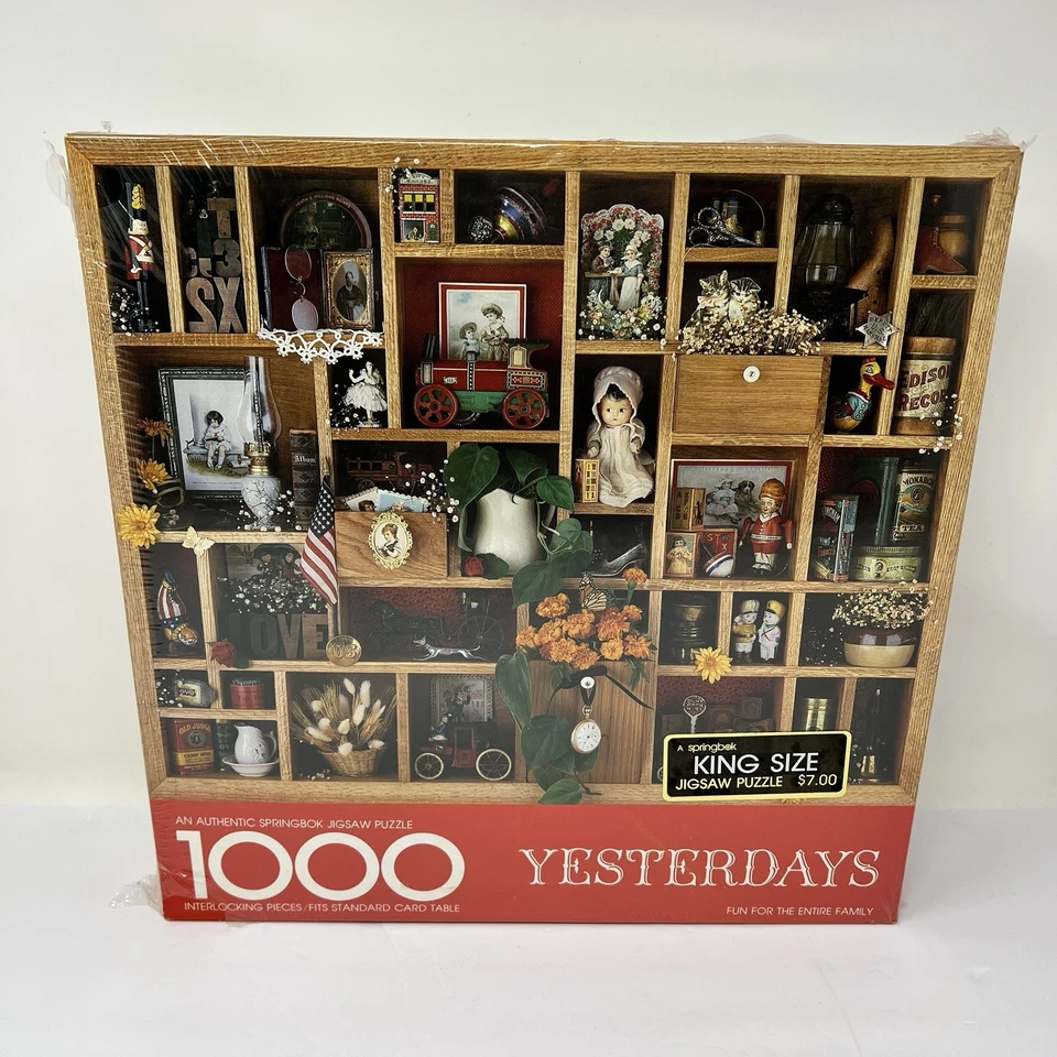 Vintage 1977 Springbok 1000 Piece Jigsaw Puzzle “YESTERDAYS” NEW 24”x30” - Image 1 of 4