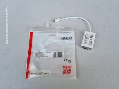 Título: Lindy 41015 Mini DisplayPort a VGA Adaptador Blanco - Video de Alta Calidad - Imagen 1 de 4