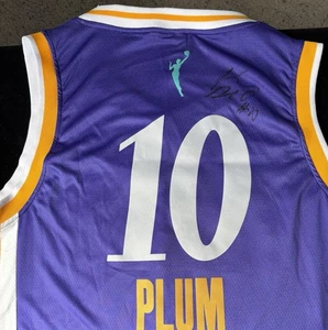Kelsey Plum Signed Los Angeles Sparks WNBA Jersey BAS COA Beckett Autograph Aces - Picture 1 of 8