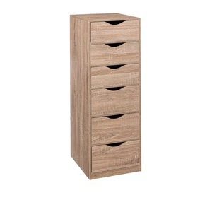 Cassettiera legno 6 cassetti 38x100x33 cm beige - Bild 1 von 5