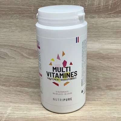 NUTRIPURE MULTIVITAMINES 180 Gélules – 01/27 - Photo 1/3