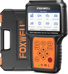 Foxwell NT650 Elite Bidirectional Car OBD2 Scanner Diagnostic ABS SRS DPF Oil Re - Picture 1 of 12