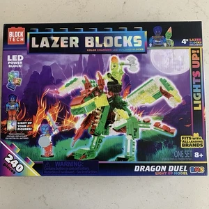 Block Tech Lazer Blocks Dragon Duel Color Changing LED Building Blocks 230 Piece - Picture 1 of 5