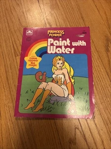 Vintage Golden MOTU Principessa del Potere She-ra dipinto con acqua 1985 libro mai usato - Foto 1 di 4
