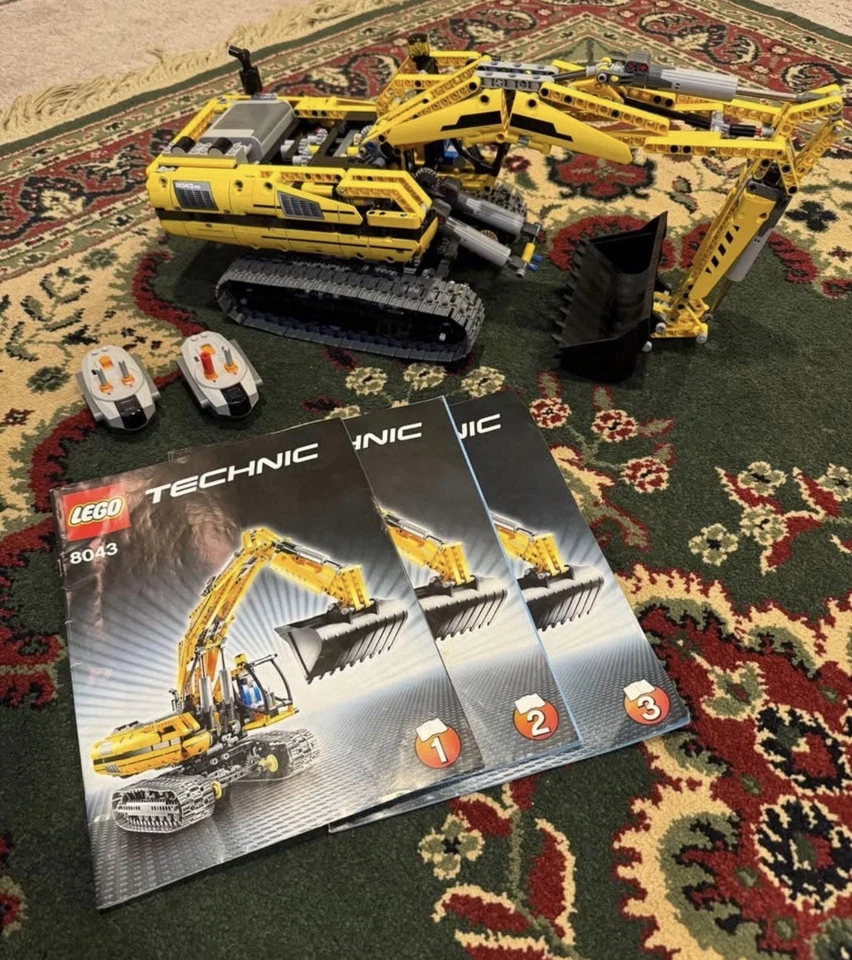 Lego Technic 8043 Excavator Complete Working Perfect With Books & Remotes - Image 1 of 4