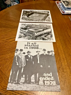 OCT 1, 1970 LAST BASEBALL GAME CONNIE MACK STADIUM  PROGRAM  + 2 REAL PHOTO'S - Image 1 of 4