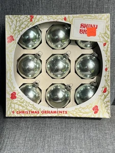 Vintage Shiny Brite Weihnachtsschmuck Originalkarton Glas Ornamente 60er Jahre - Bild 1 von 9