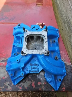 Mopar Dodge Plymouth Holley Aluminum  Dominator Intake  440 Cuda GTX RR  Charger - Image 1 of 4