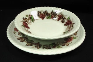 Johnson Bros Empire Uva - Plato de 6,25" y Cuenco de 5,25" - Hecho en Inglaterra - Imagen 1 de 8