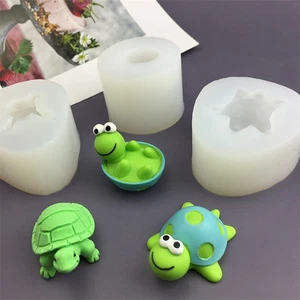 Cartoon Turtle Silicone Mold DIY Fondant Chocolate Cake Decor Candle Soap Mo _xi - Picture 1 of 11