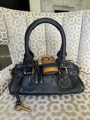 Mini Chloe Paddington In Black Colour Worn As A Shoulder Bag - Image 1 of 4
