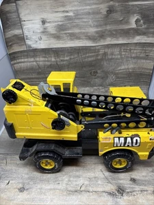 Vintage Tonka Mighty Crane Yellow MR-970 Pressed Steel Distressed - Bild 1 von 18