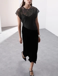Marks & Spencer Womens Black Viscose Bodycon Midi Dress - M&S - Picture 1 of 12