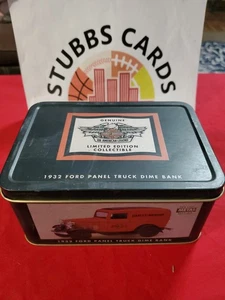 ERTL Harley Davidson - 1932 Ford Panel Truck Dime Bank Diecast 1/43 With Tin New - Picture 1 of 4